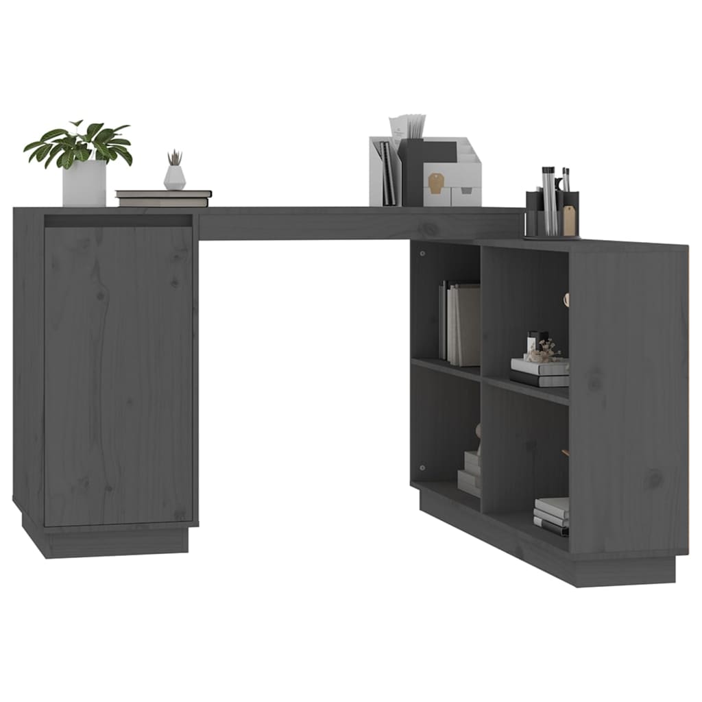 Escritorio De Madera Maciza De Pino 110X50X75 Cm