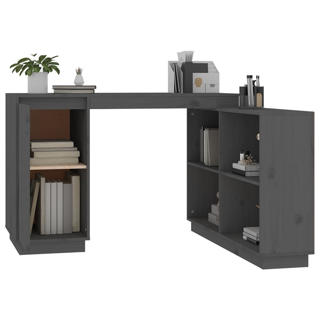 Escritorio De Madera Maciza De Pino 110X50X75 Cm