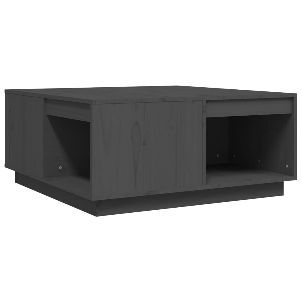 Mesa De Centro De Madera Maciza De Pino 80X81X36,5 Cm