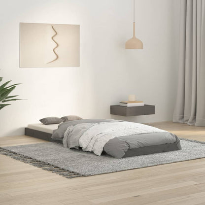 Estructura De Cama Sin Colchón Madera Maciza Marrón