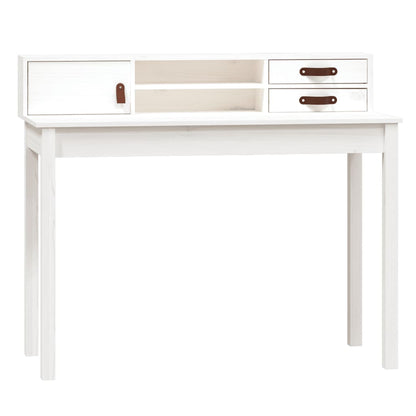 Escritorio De Madera Maciza De Pino 110X50X93 Cm