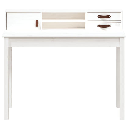 Escritorio De Madera Maciza De Pino 110X50X93 Cm