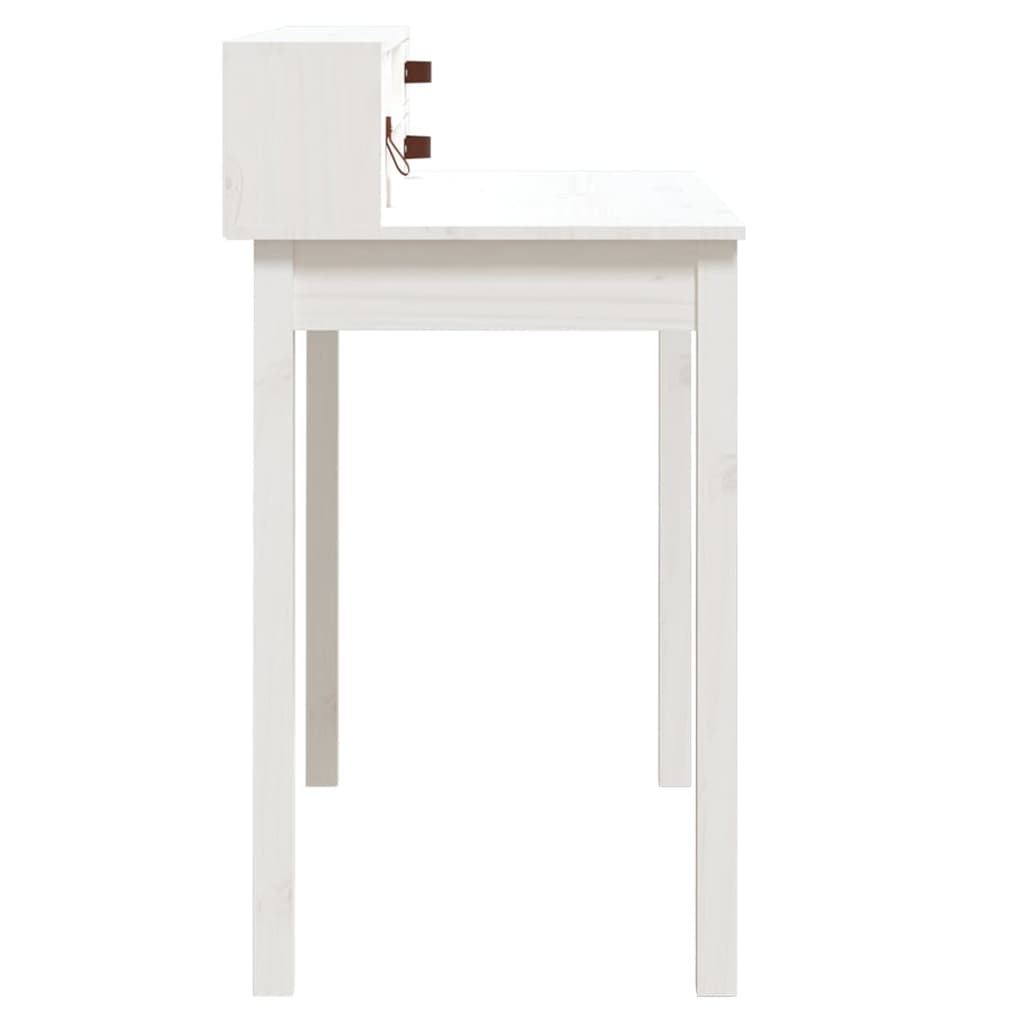 Escritorio De Madera Maciza De Pino 110X50X93 Cm