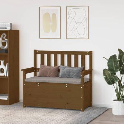 Banco De Madera Maciza De Pino 112,5X51,5X96,5 Cm