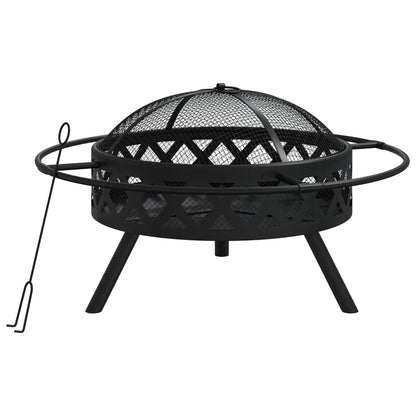 Brasero Con Atizador Acero Xxl 70 Cm