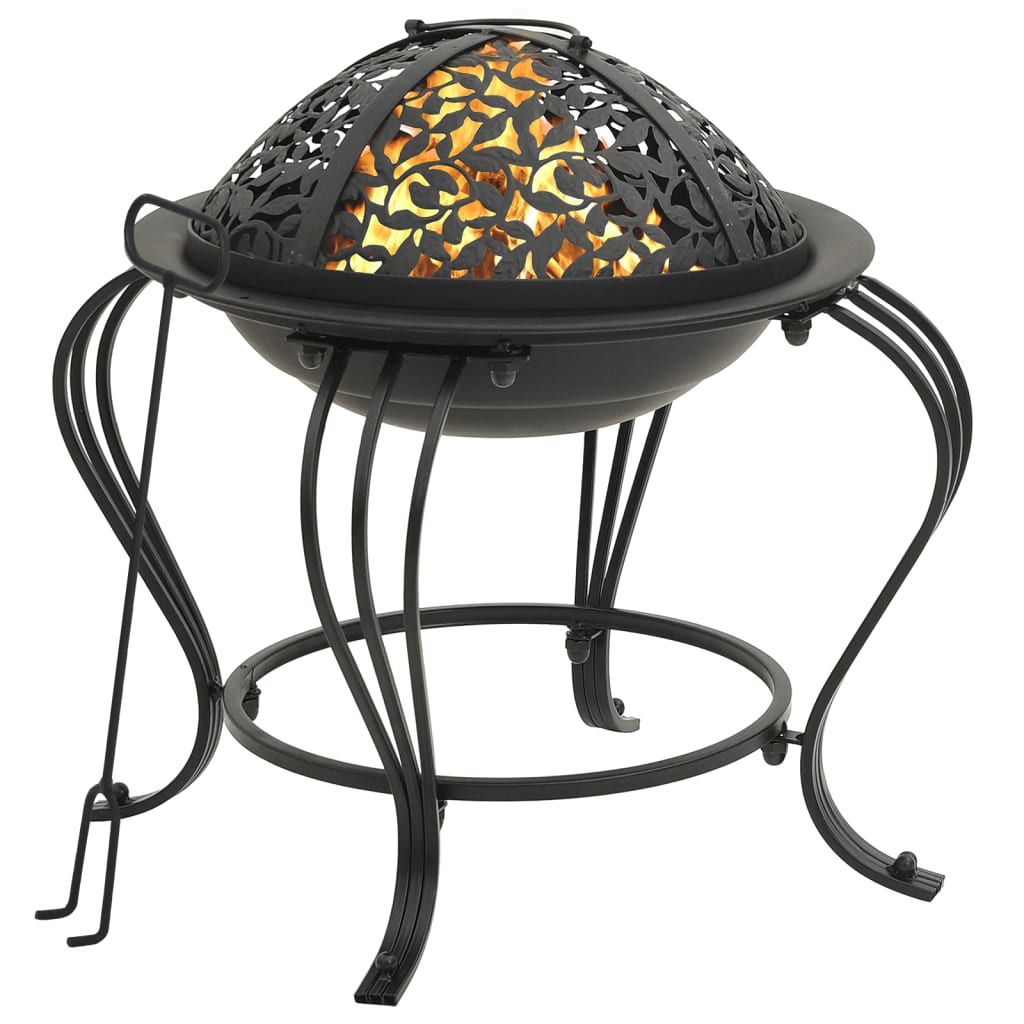 Brasero Con Atizador Acero 49 Cm