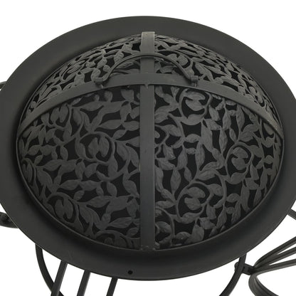 Brasero Con Atizador Acero 49 Cm