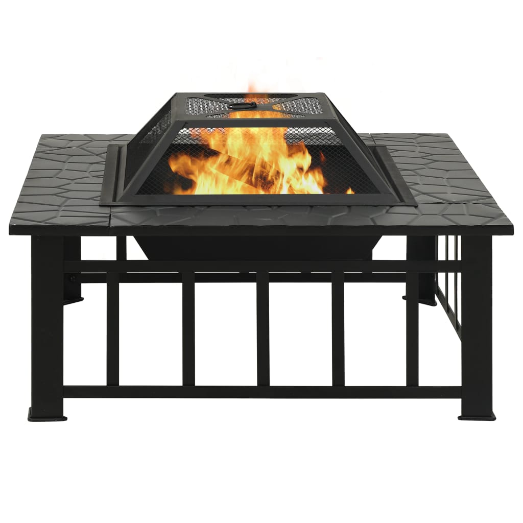 Brasero Con Atizador Acero 79X79X46,5 Cm