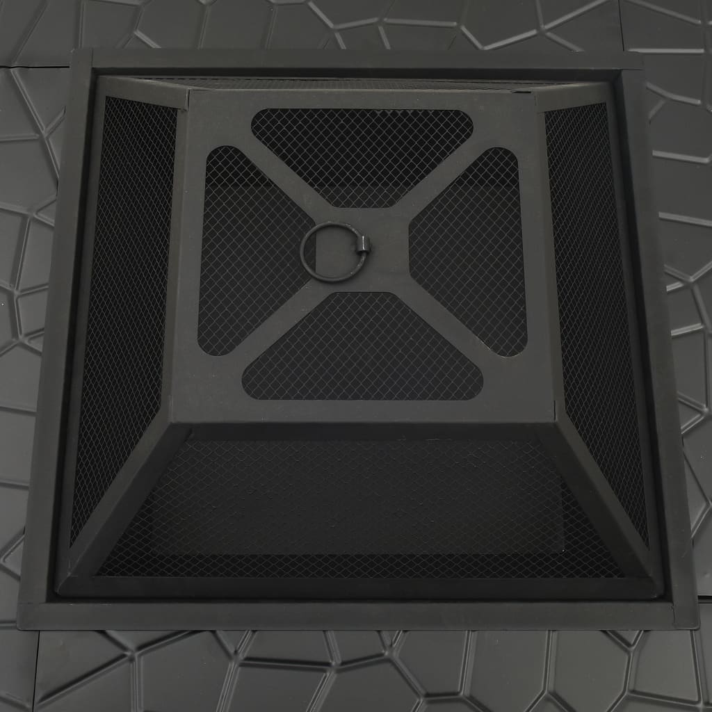 Brasero Con Atizador Acero 79X79X46,5 Cm