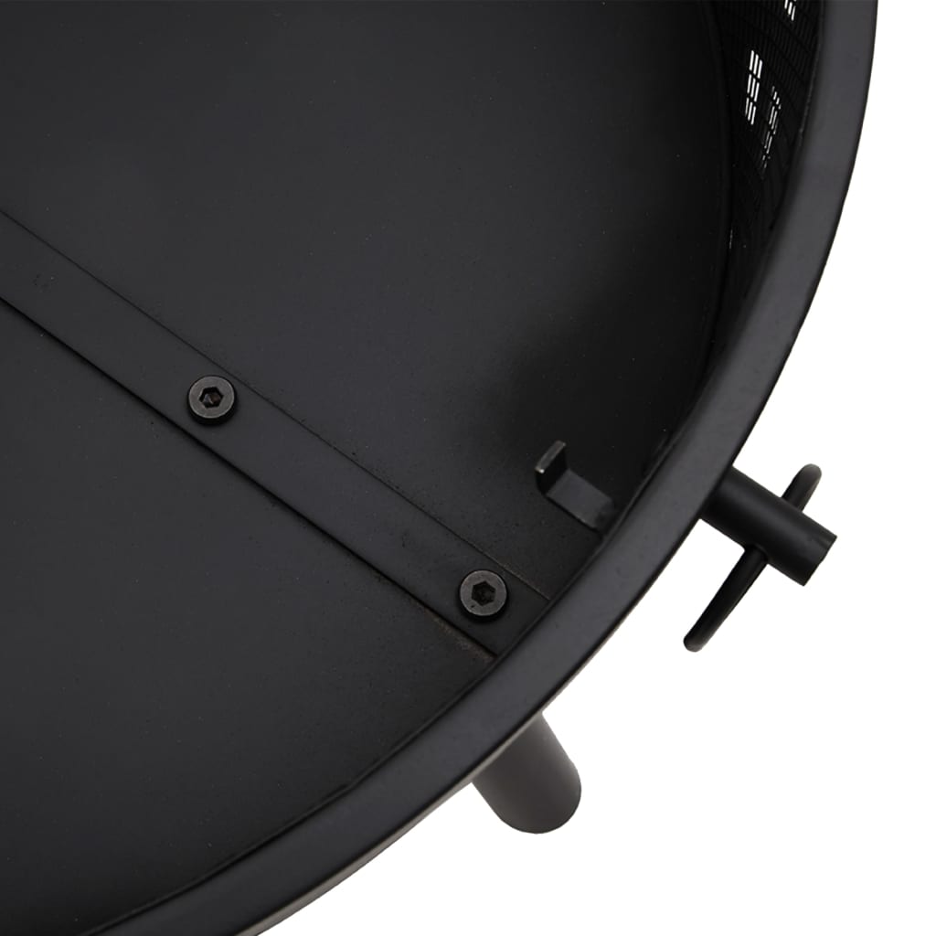 Brasero Con Atizador Acero Xxl 58 Cm