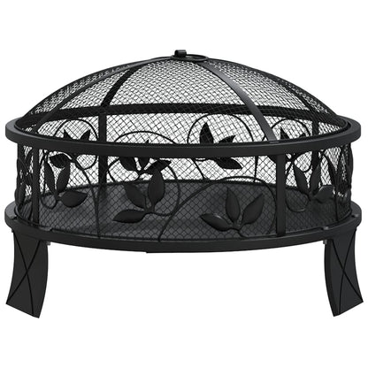Brasero Con Atizador Acero Xxl 50 Cm