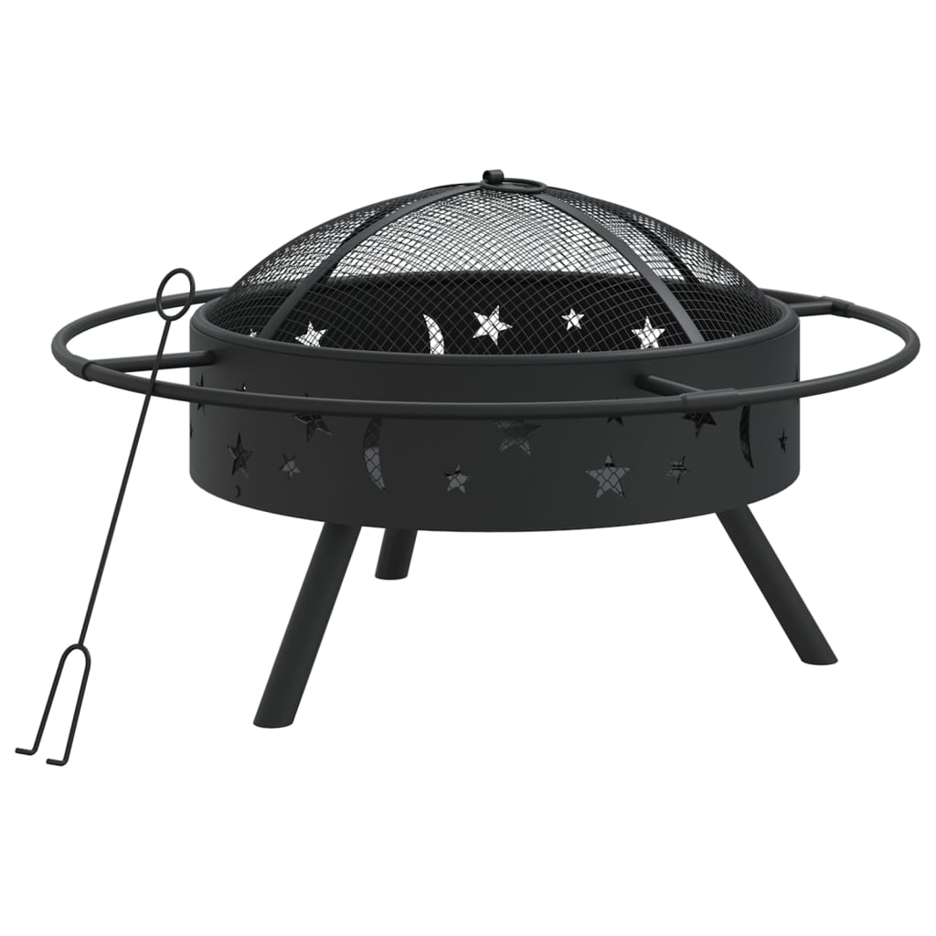 Brasero Con Atizador Acero Xxl 70 Cm