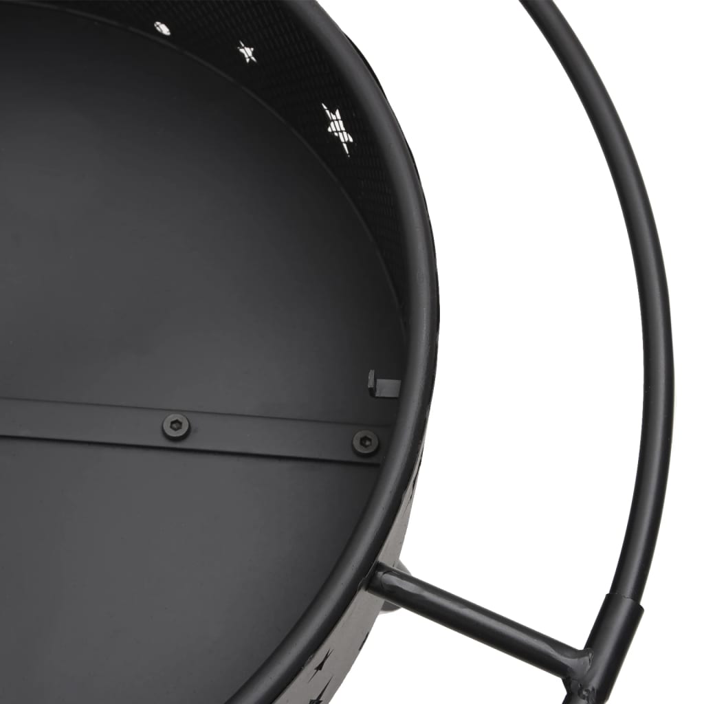 Brasero Con Atizador Acero Xxl 70 Cm