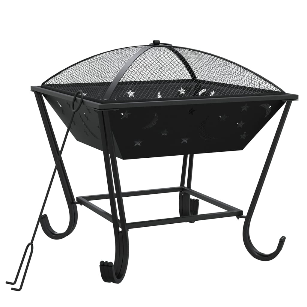 Brasero Con Atizador Acero Xxl 50 Cm