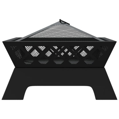 Brasero Con Atizador Acero Xxl 50 Cm