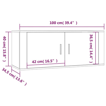 Mueble Para Tv De Pared 100X34,5X40 Cm