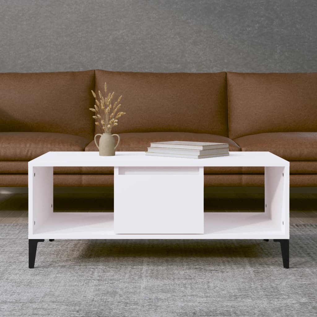 Mesa De Centro Madera Contrachapada 90X50X36,5 Cm