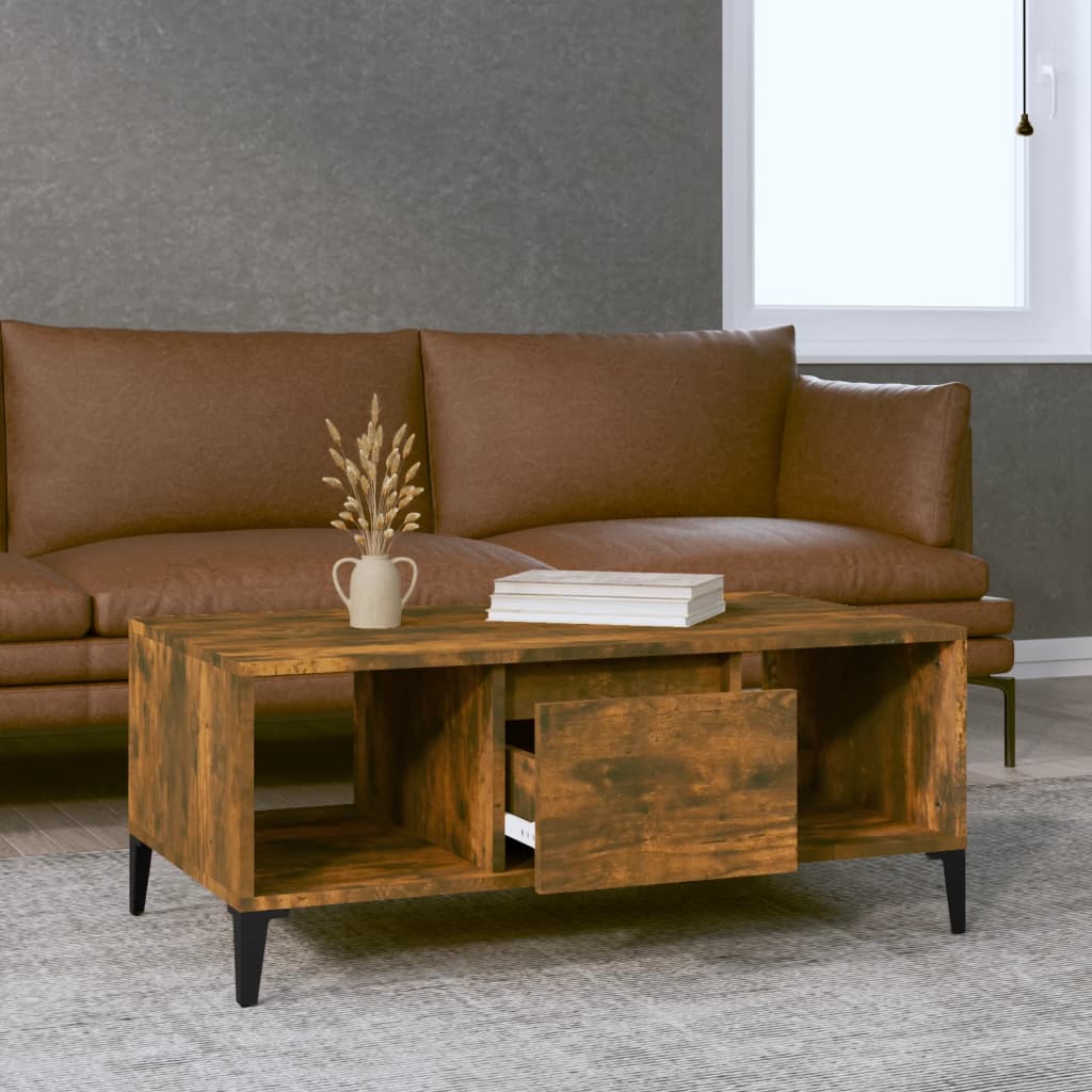 Mesa De Centro Madera Contrachapada 90X50X36,5 Cm
