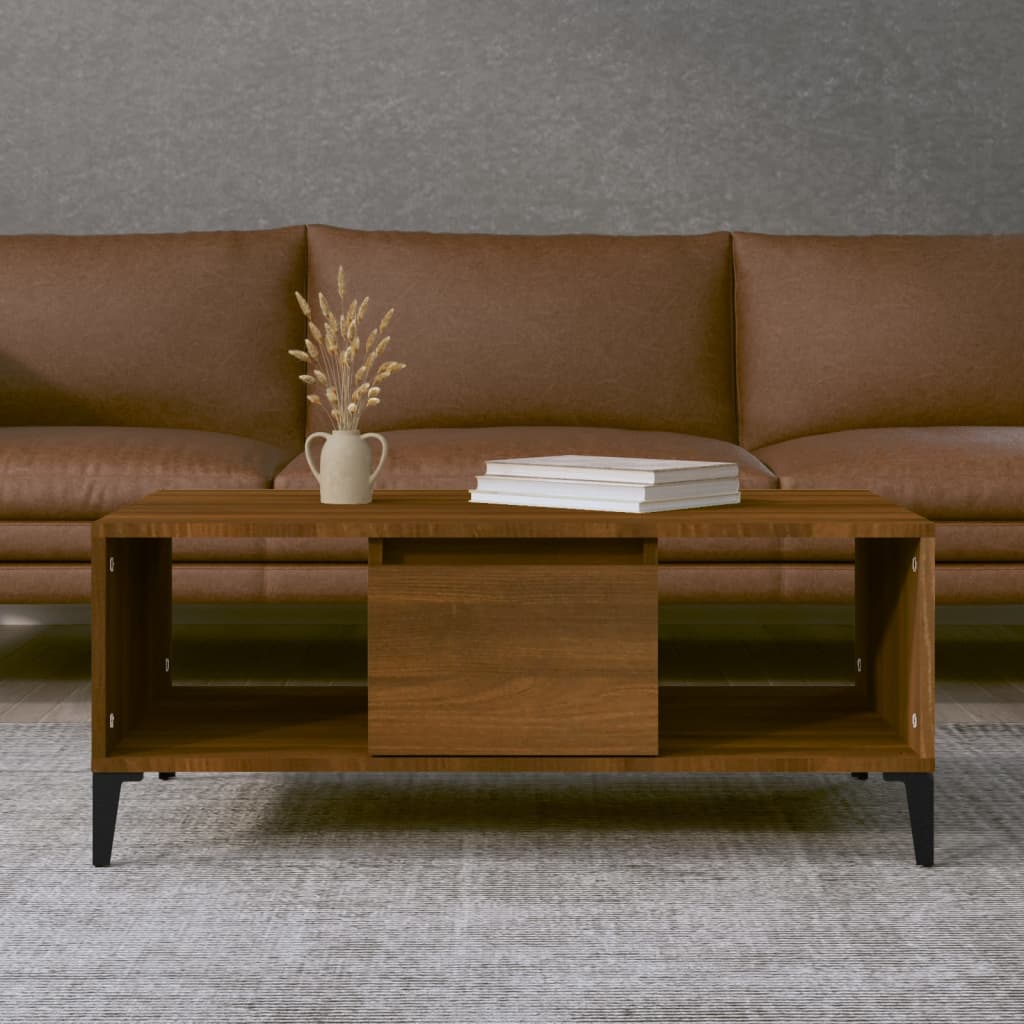 Mesa De Centro Madera Contrachapada 90X50X36,5 Cm