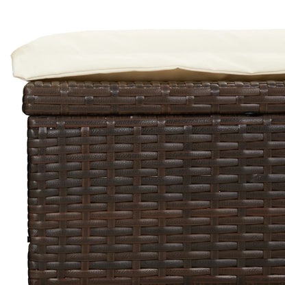 Tumbona 2 Personas Toldo Plegable Ratán Pe 213X118X97 Cm