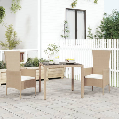 Mesa De Jardín Superficie Madera Acacia Ratán