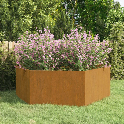 Jardineras Hexagonales Acero Desgastado