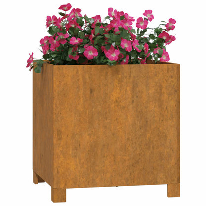 Jardineras Con Patas 2 Uds Acero Corten Oxidado