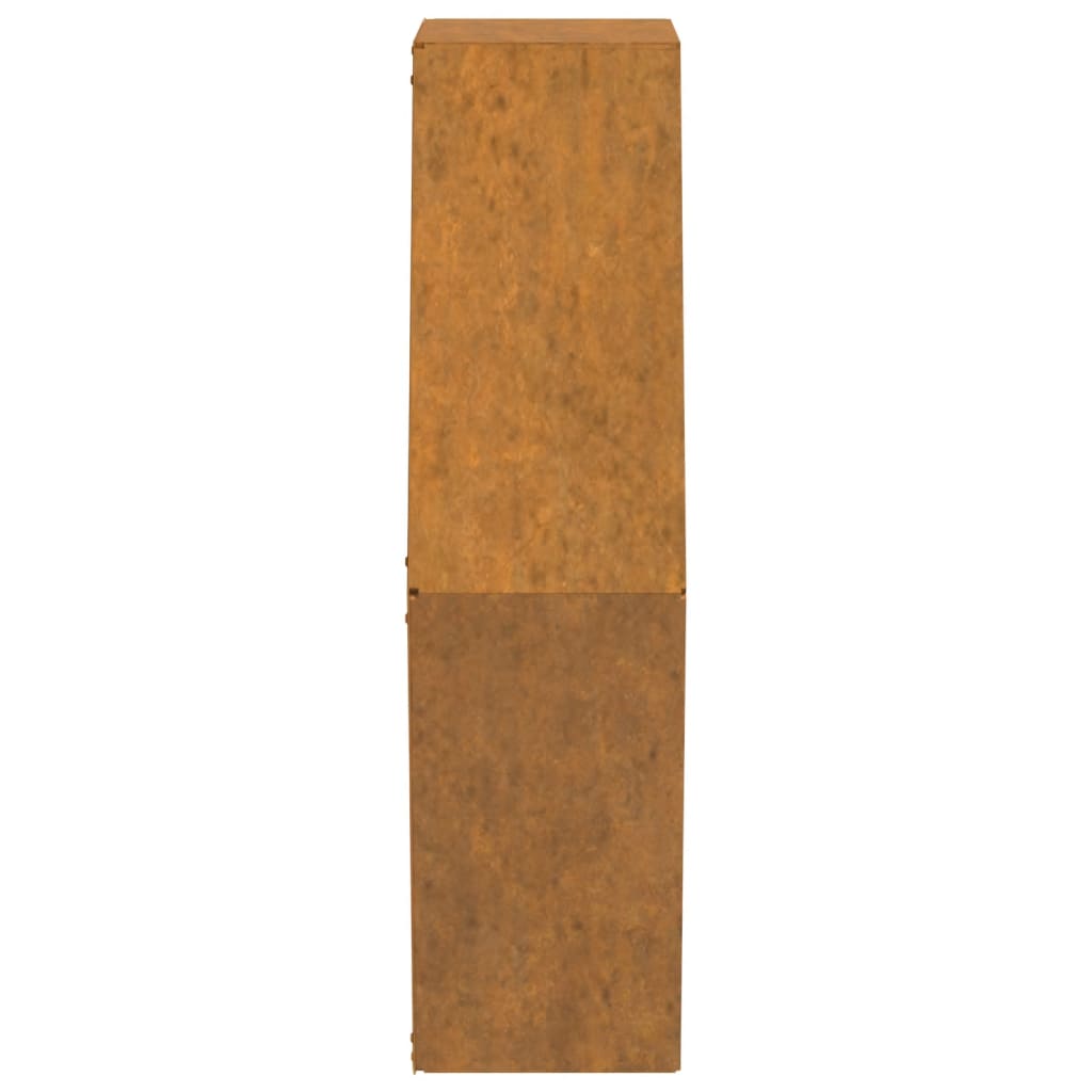 Jardineras De Pared 2 Uds Acero Corten Oxidado