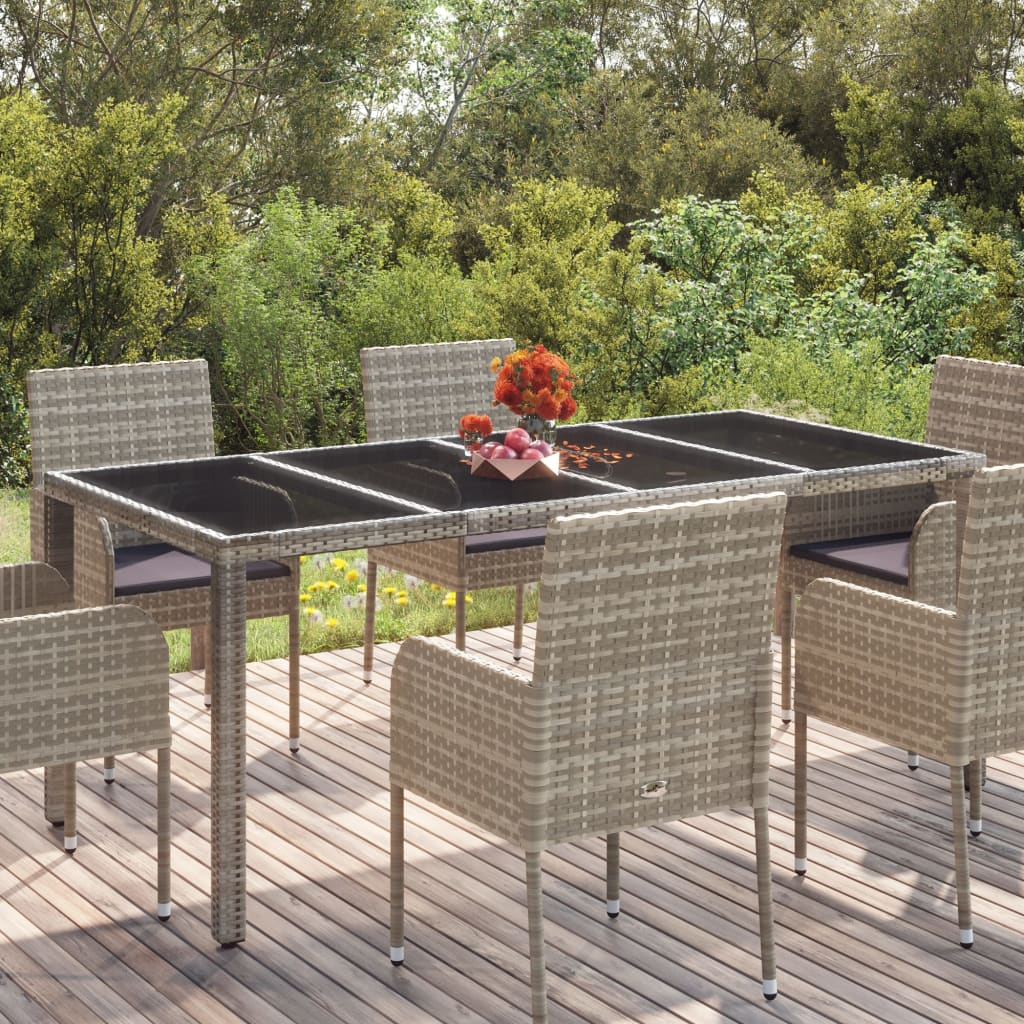 Mesa De Jardín Ratán Pe