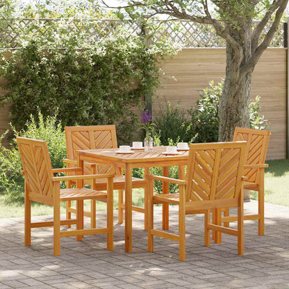 Conjunto De Comedor De Jardín 3 Pcs Marrón