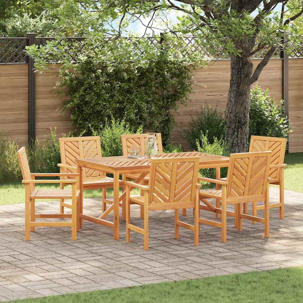 Conjunto De Comedor De Jardín 3 Pcs Marrón