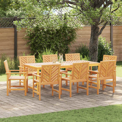 Conjunto De Comedor De Jardín 3 Pcs Marrón
