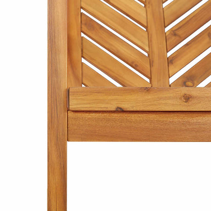Conjunto De Comedor De Jardín 3 Pcs Marrón