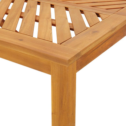 Conjunto De Comedor De Jardín 3 Pcs Marrón