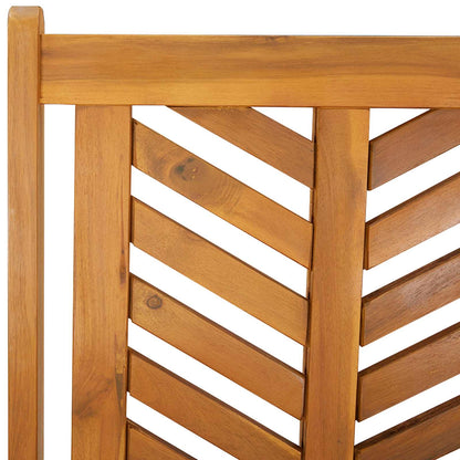 Conjunto De Comedor De Jardín 3 Pcs Marrón