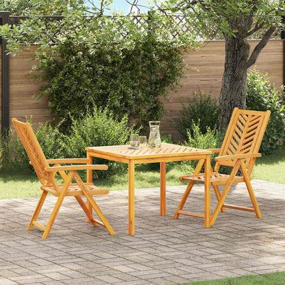 Conjunto De Comedor De Jardín 9 Pcs Marrón