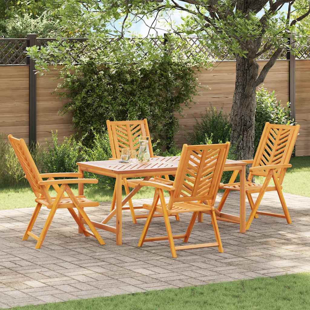 Conjunto De Comedor De Jardín 9 Pcs Marrón