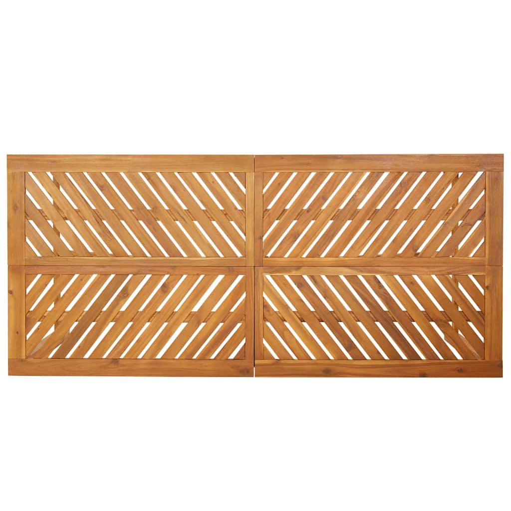 Conjunto De Comedor De Jardín 9 Pcs Marrón