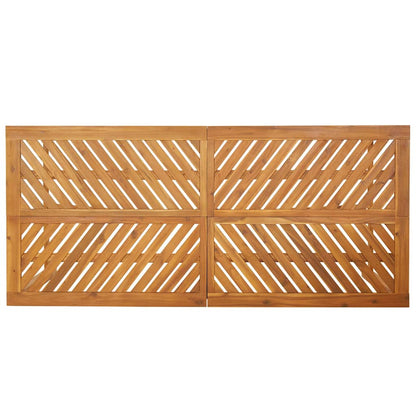 Conjunto De Comedor De Jardín 9 Pcs Marrón