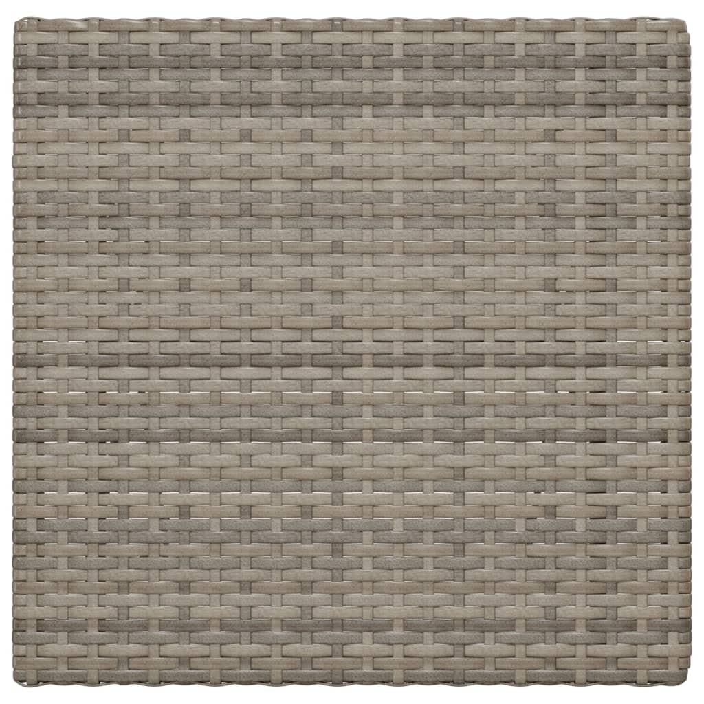 Mesa De Cafetería Plegable Ratán Sintético 55X54X71 Cm