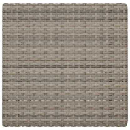 Mesa De Cafetería Plegable Ratán Sintético 55X54X71 Cm