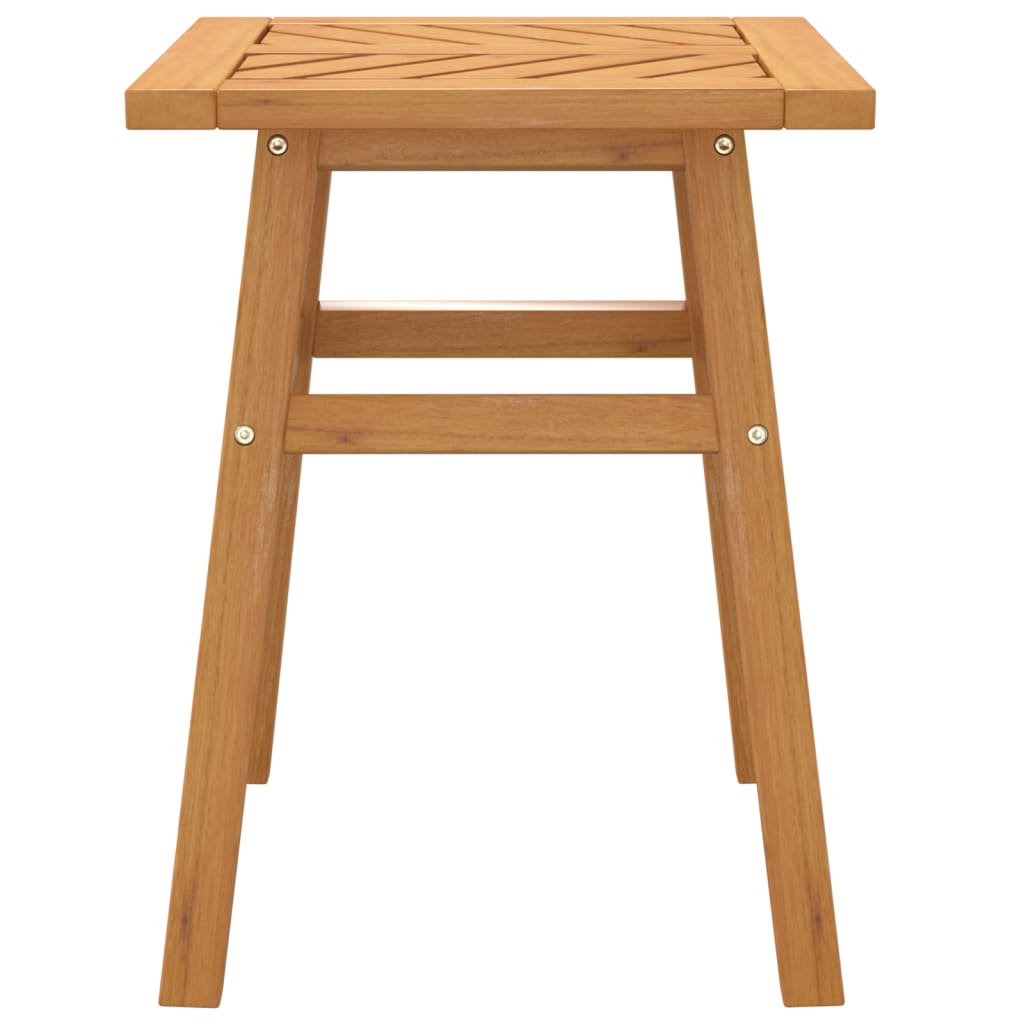 Mesa Auxiliar Madera Maciza Acacia 45X45X60 Cm