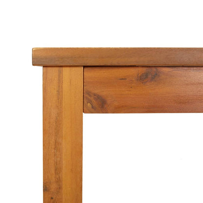 Mesa De Comedor De Jardín Madera Maciza De Acacia