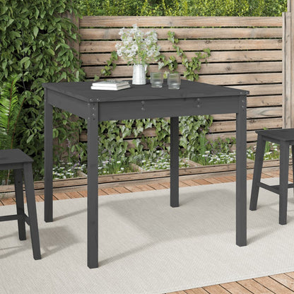 Mesa De Jardín Madera Maciza De Pino 159,5X82,5X76 Cm