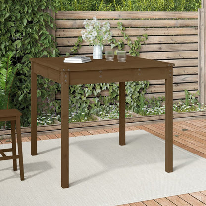 Mesa De Jardín Madera Maciza De Pino 159,5X82,5X76 Cm