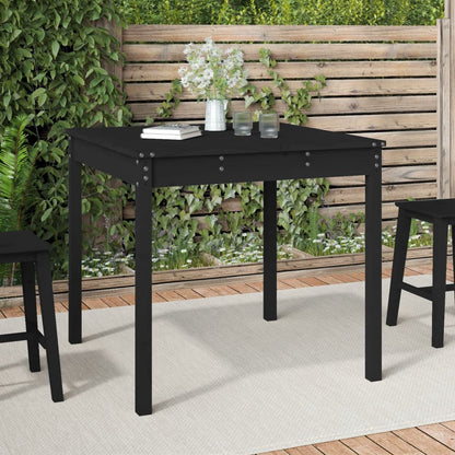 Mesa De Jardín Madera Maciza De Pino 159,5X82,5X76 Cm