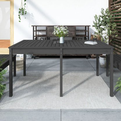 Mesa De Jardín Madera Maciza De Pino 159,5X82,5X76 Cm