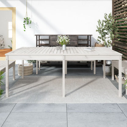 Mesa De Jardín Madera Maciza De Pino 159,5X82,5X76 Cm