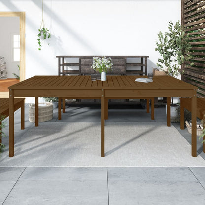 Mesa De Jardín Madera Maciza De Pino 159,5X82,5X76 Cm