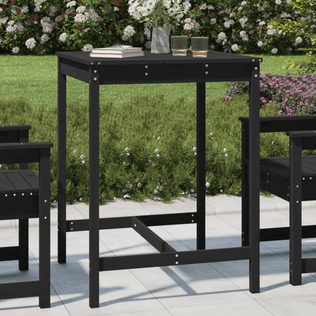 Mesa De Jardín Madera Maciza 159,5X82,5X110 Cm